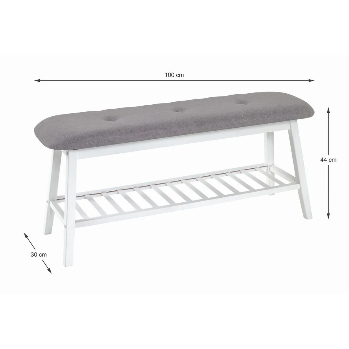 Banc à Chaussures Blanc | 3 Suisses
