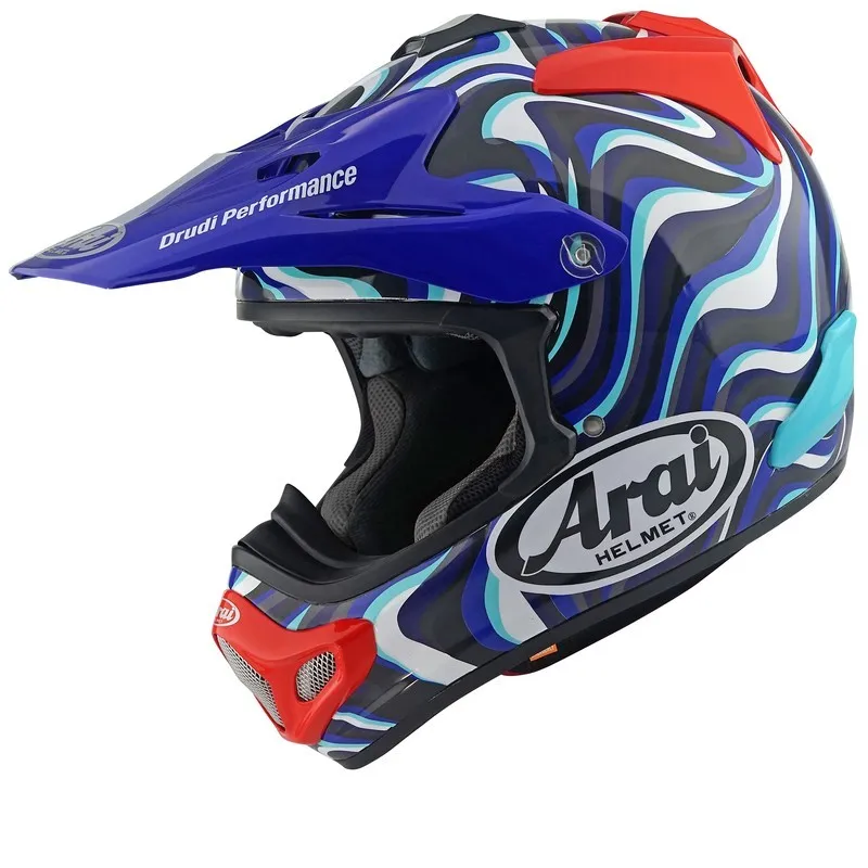 Casque ARAI MX-V EVO Stream - Bleu - piecemotoquad
