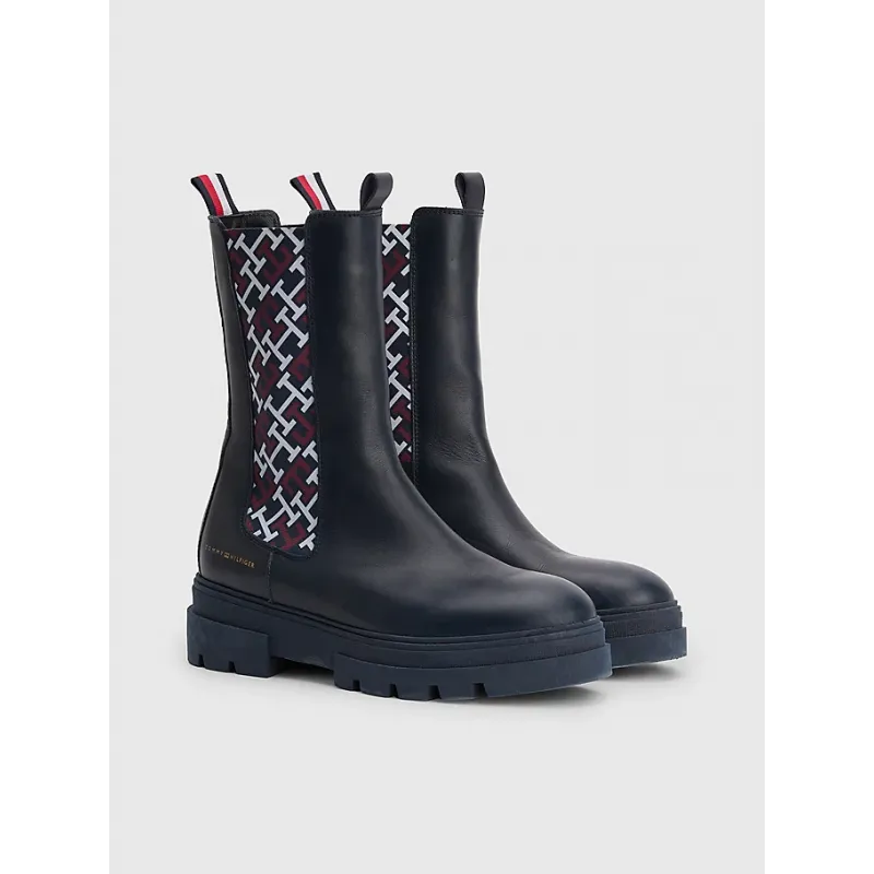 Chaussures Femme Tommy Hilfiger MONOGRAM CHELSEA BOOT