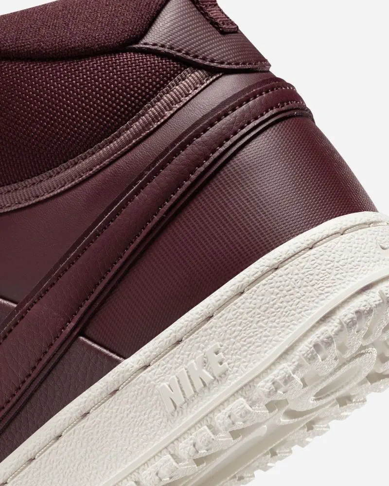 Chaussures Nike Court Vision Mid Winter Bordeaux pour homme