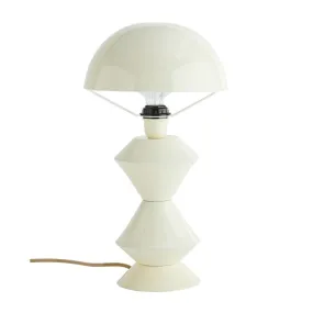 Enamel table lamp, white