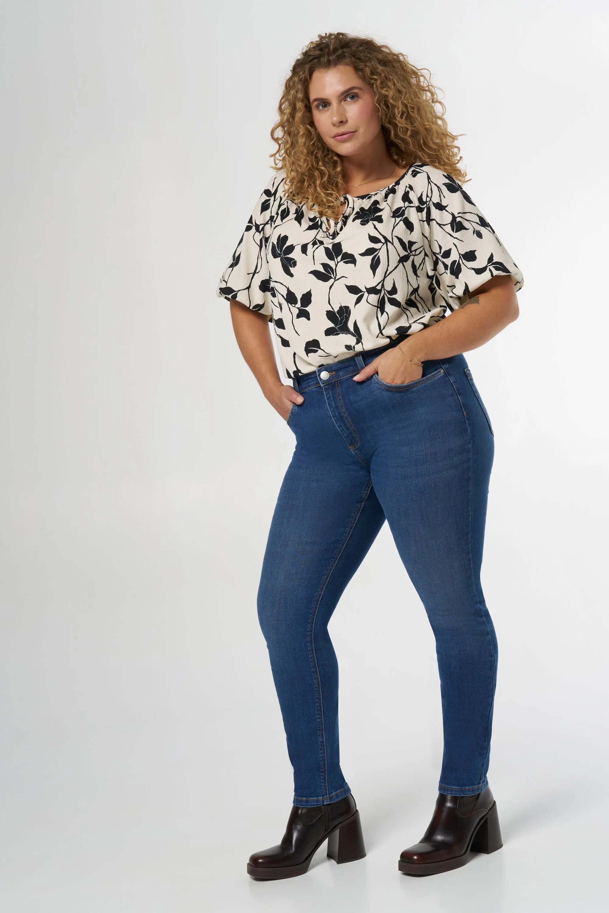 Femmes Jean slim IRIS Dark Denim | MS Mode