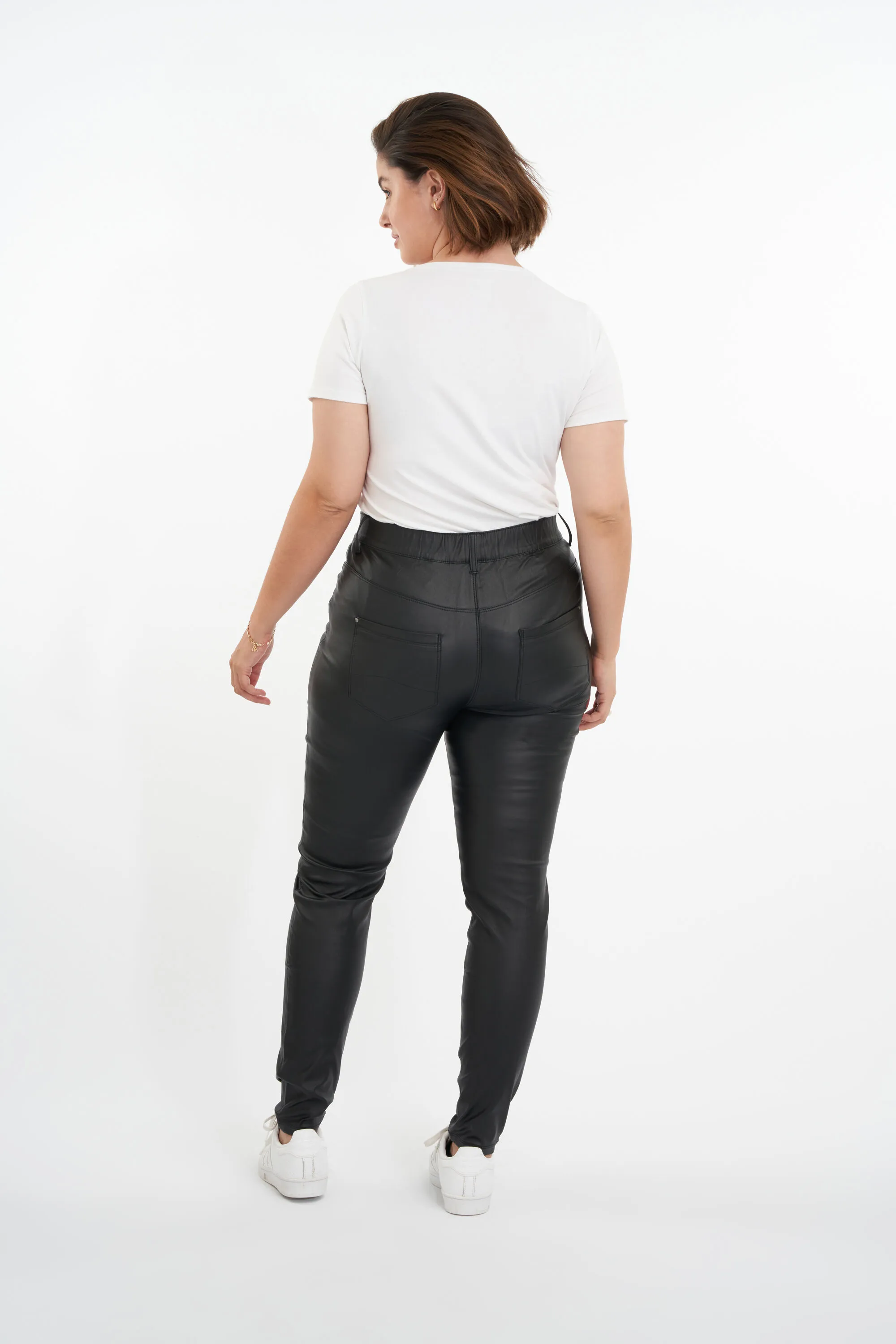 Femmes Tregging POPPY slim fit  Noir | MS Mode