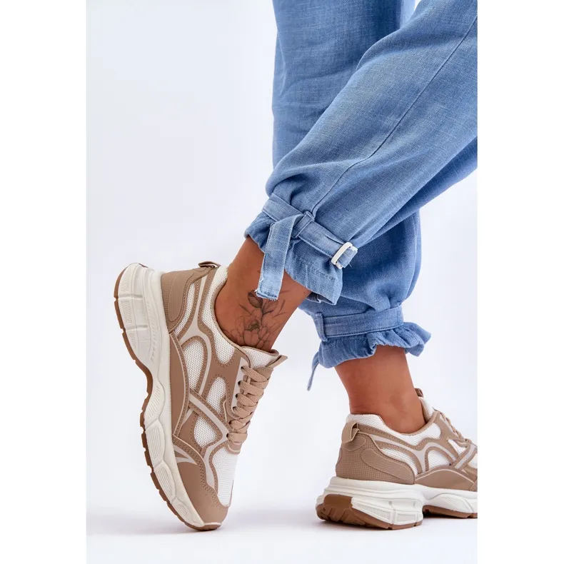 FG2 Chaussures de sport pour femmes Beige Contiro