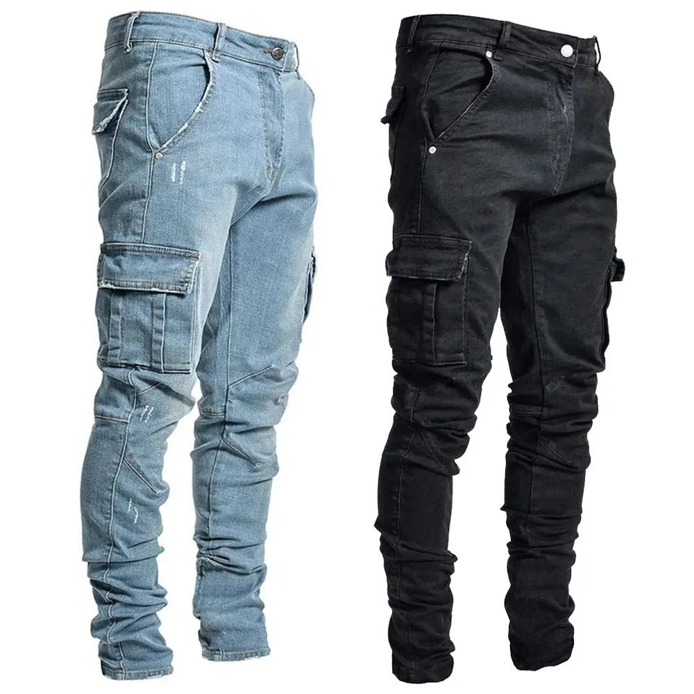 Jeans Slim Fit avec poches, look urbain à la mode