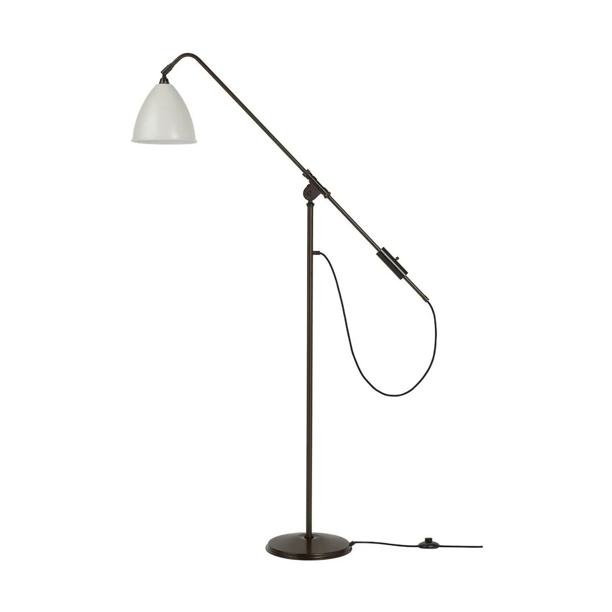 Lampadaire en laiton noir et métal blancBestlite BL4
