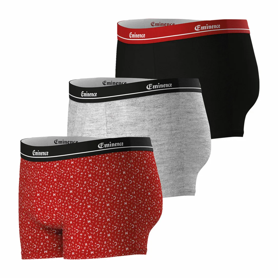 Lot de 3 boxers Chic rouge pour homme  | 3 Suisses