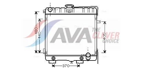 Radiateur, refroidissement du moteur AVA COOLING MS2316 