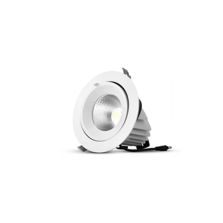 Spot escargot LED 3000K 1800Lm 20W blanc