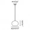 Suspension Haka 1XE27 15W Ø30cm H200 - Faro
