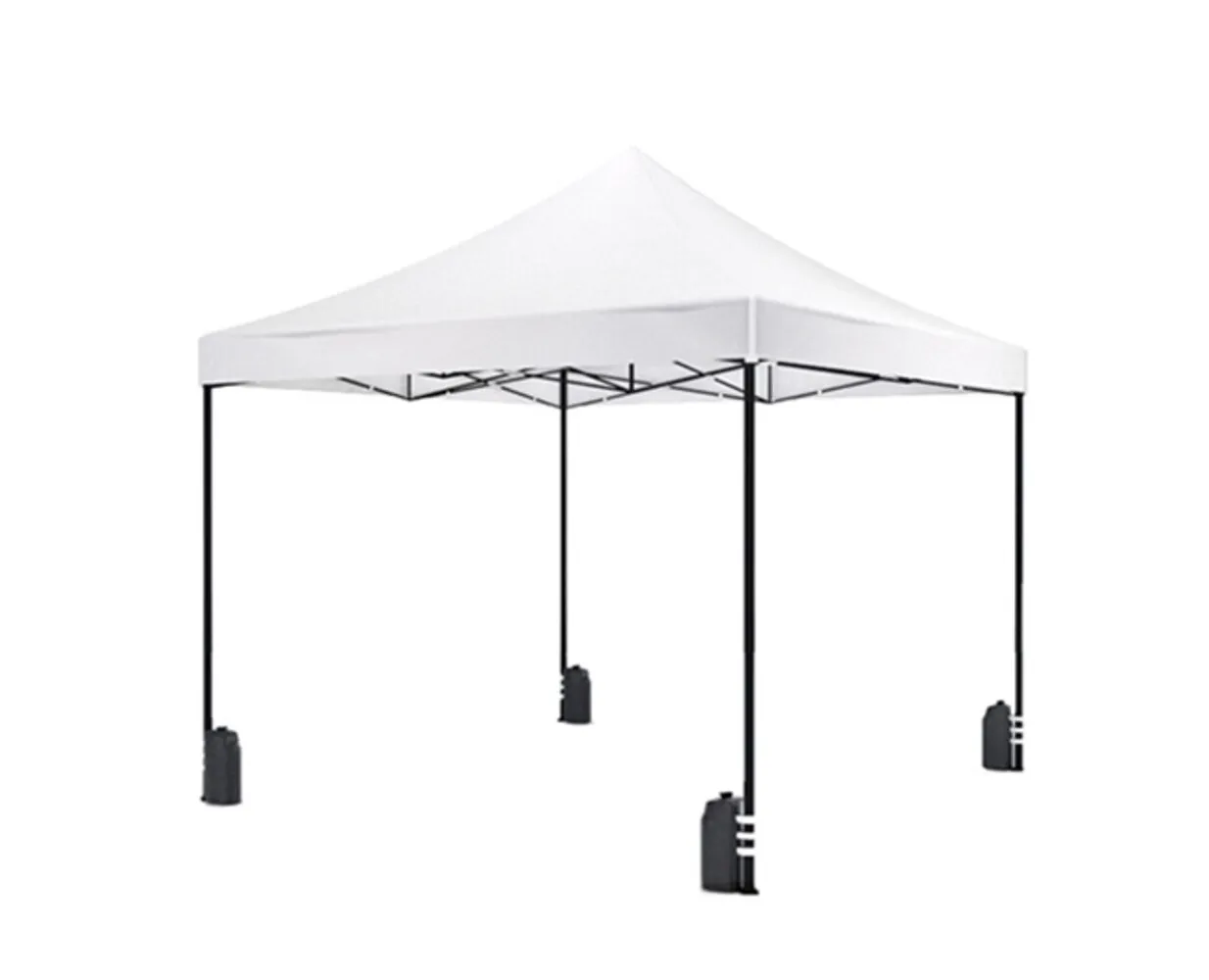Tonnelle de jardin Easy Up pliable luxe 3x3m blanc