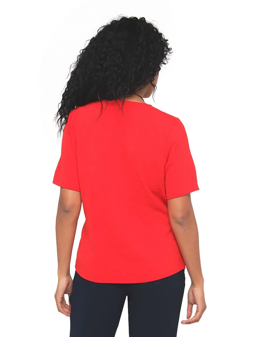 Tunique rouge chic 